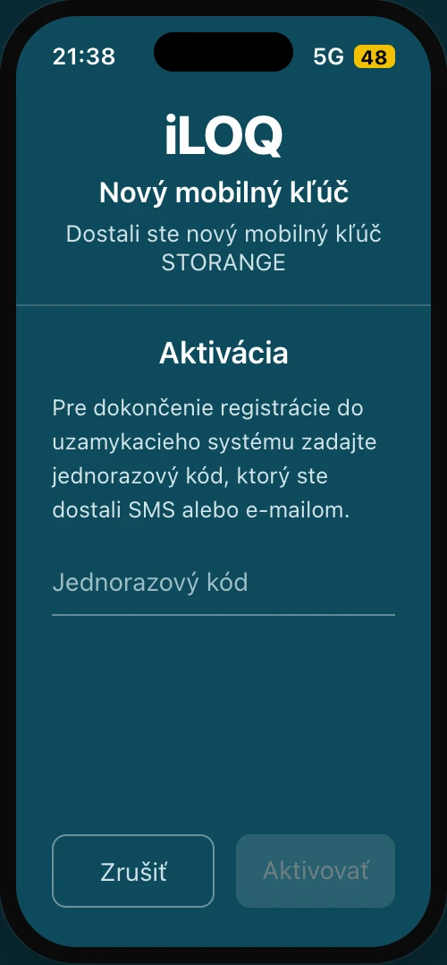 Open the activation from the link